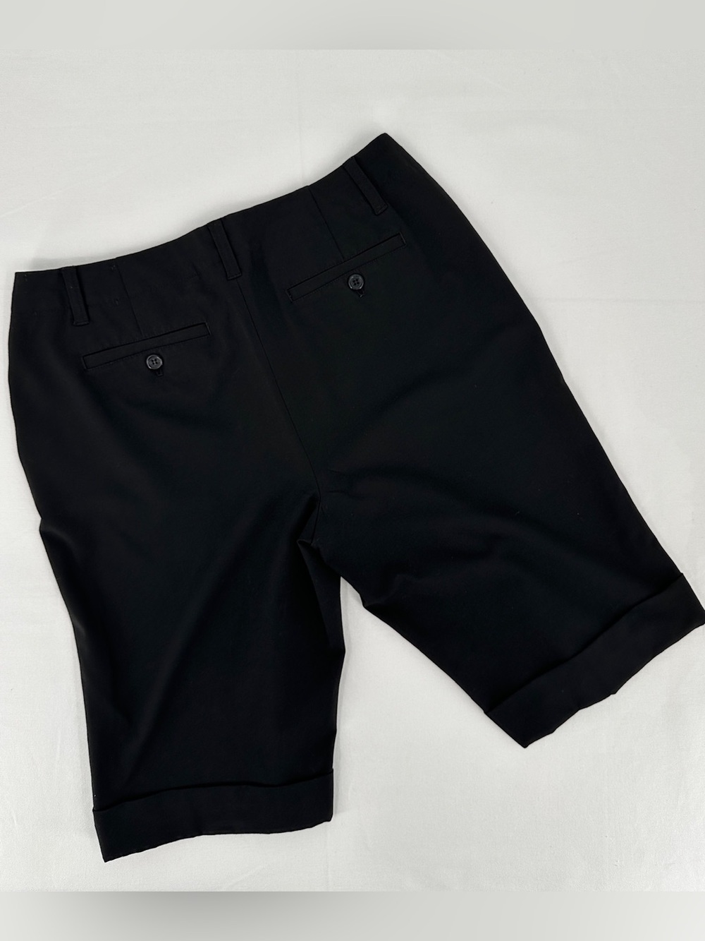 Liz Claiborne Sloane Tailored Bermuda Shorts Black Size 10 - Picture 2 of 9